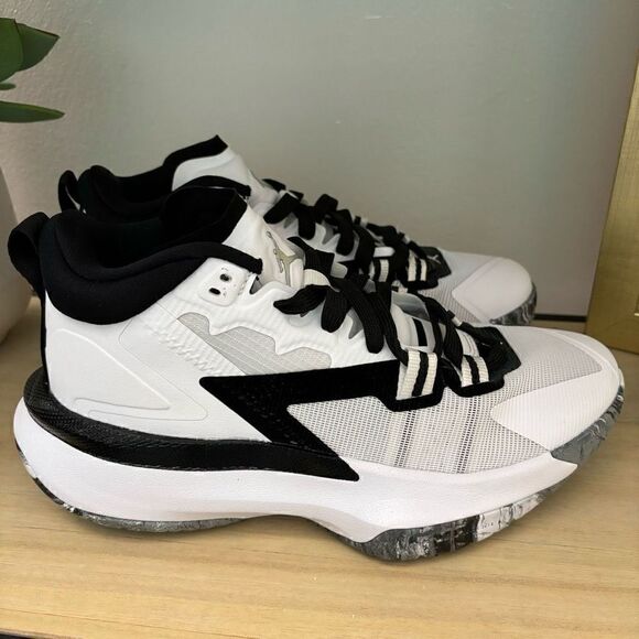 Nike Air Jordan Zion Williamson 1 Tb White Black Oreo Dc4208-100 size 4.5 new - Picture 5 of 14